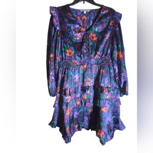 The Pioneer Woman Floral Ruffle Dress Layered Size Medium Prairie Festival Forma